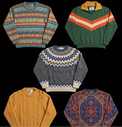 Pulls Vintage / Pulls Papy / Pulls Ethnique - Mini ballot de 15 pièces-1