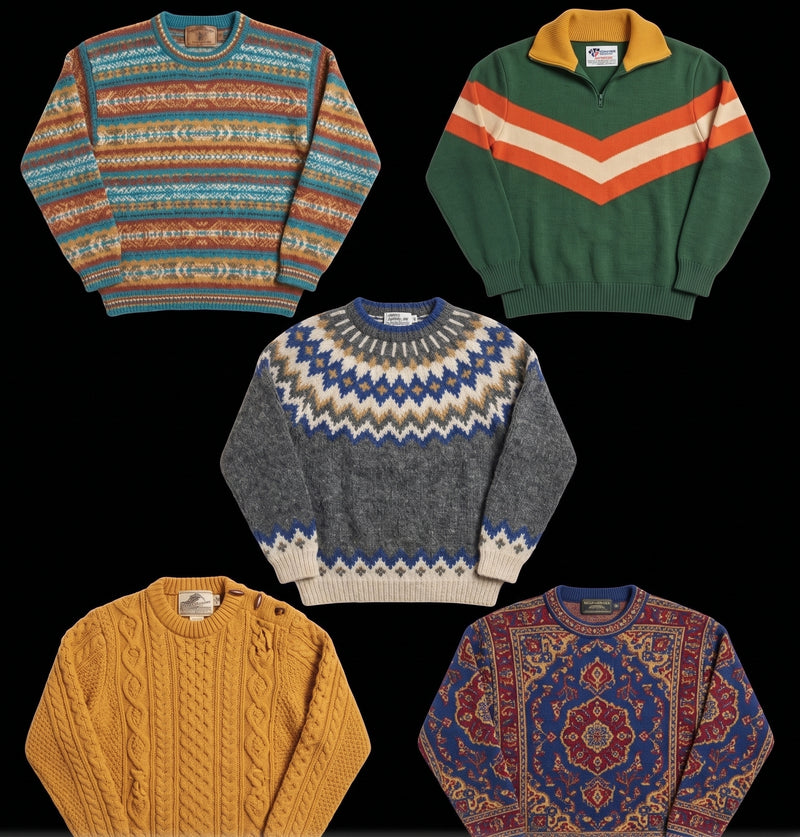 Pulls Vintage / Pulls Papy / Pulls Ethnique - Mini ballot de 15 pièces-1