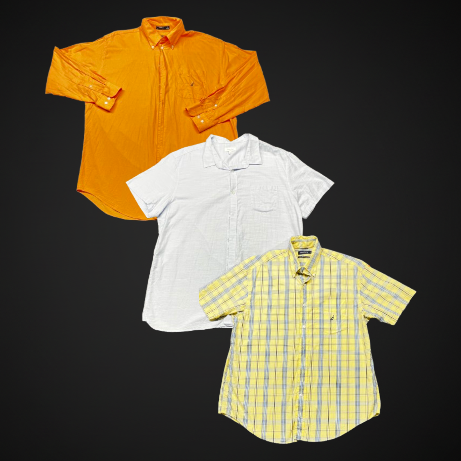 Lot Chemises Mix Marques (Chaps, Calvin Klein, Nautica ...) - 80% Grade A-1