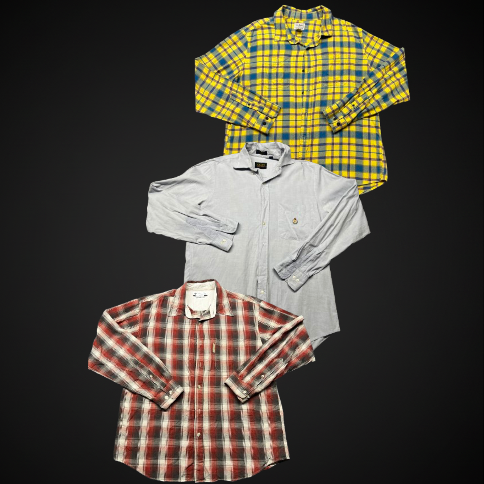 Lot Chemises US Heritage (L.L. Bean, Brooks Brothers, Chaps RL) - 85% Grade A-1