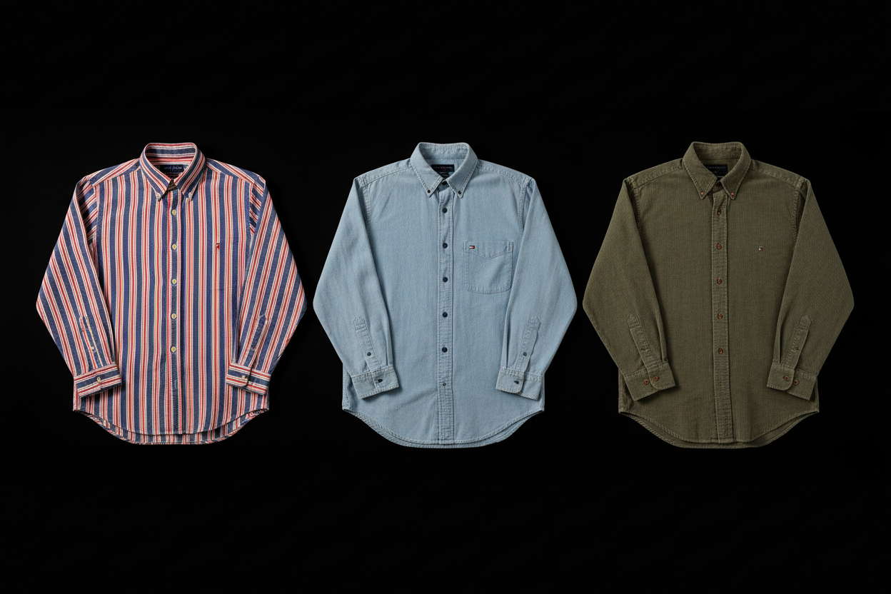 Chemises Tommy Hilfiger - Lot 20, 50, 100 pièces | Oxford & Popeline Premium | Grade A