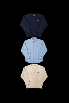 Box Lacoste - Lot 20, 50, 100 pièces | Mix Homme & Femme | Sweat, T-shirt, Chemise, Pantalon | Grade A-2