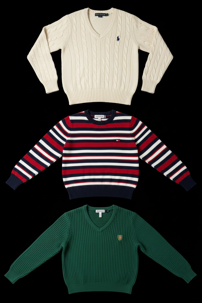 Pull Femme Mix Premium - Lot 20, 50, 100 | Lauren Ralph Lauren & Tommy Hilfiger