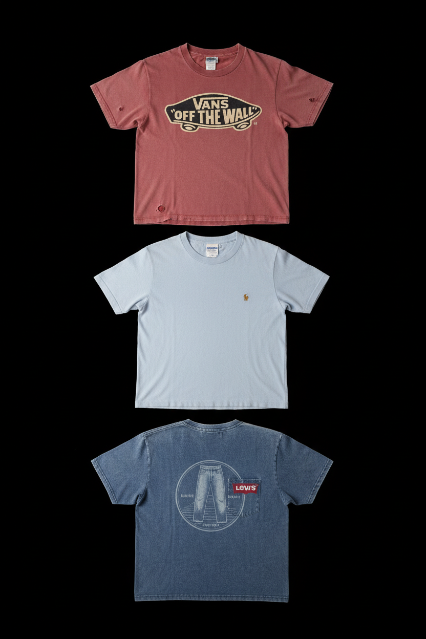 T-shirts Mix Marques US - Lot 20, 50, 100 pièces | Carhartt, Dickies, Levi's, USA Vintage