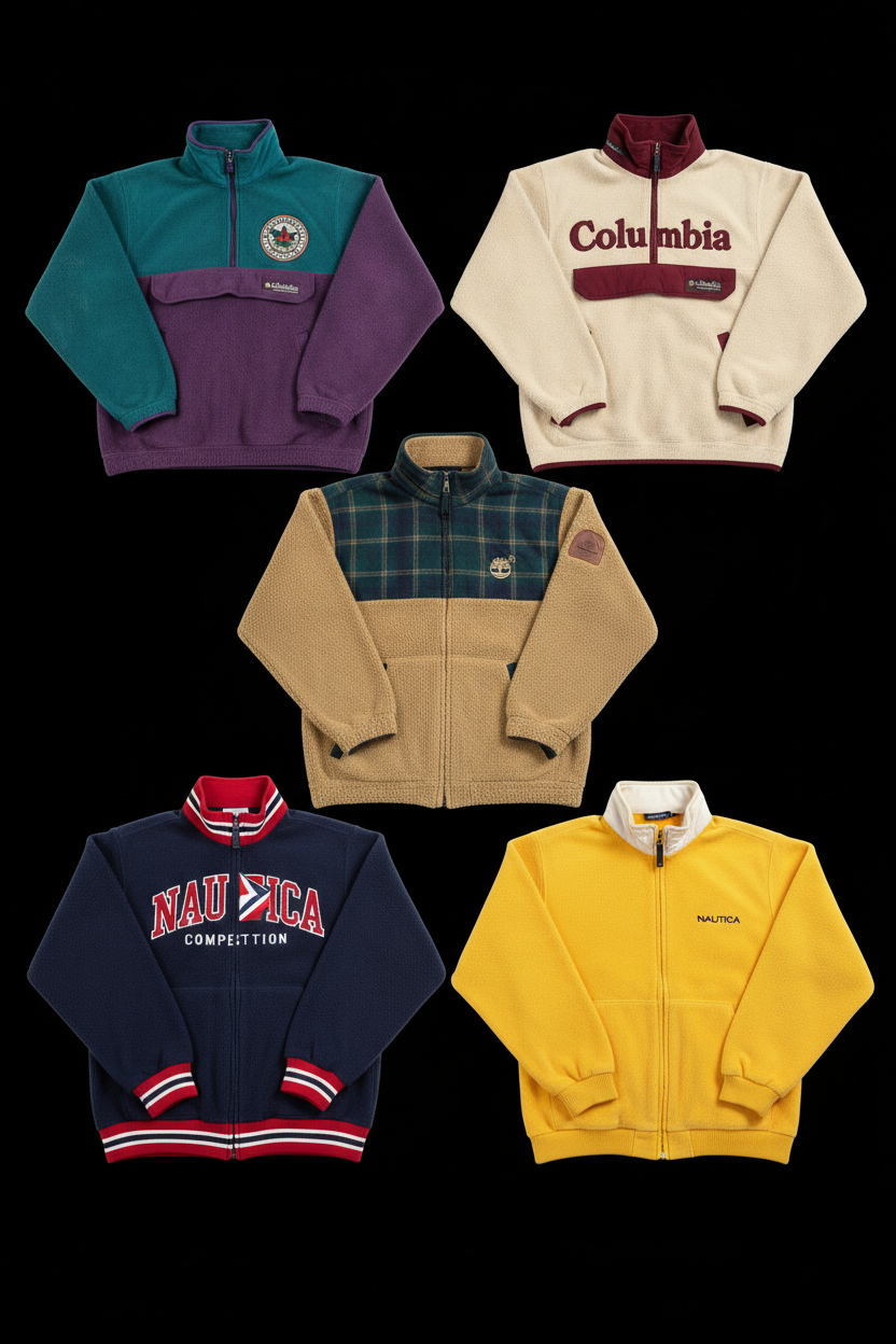 Polaires Mix Marques Outdoor & Sport - Lot 20, 50, 100 | Columbia, L.L. Bean, Nike, Timberland ...