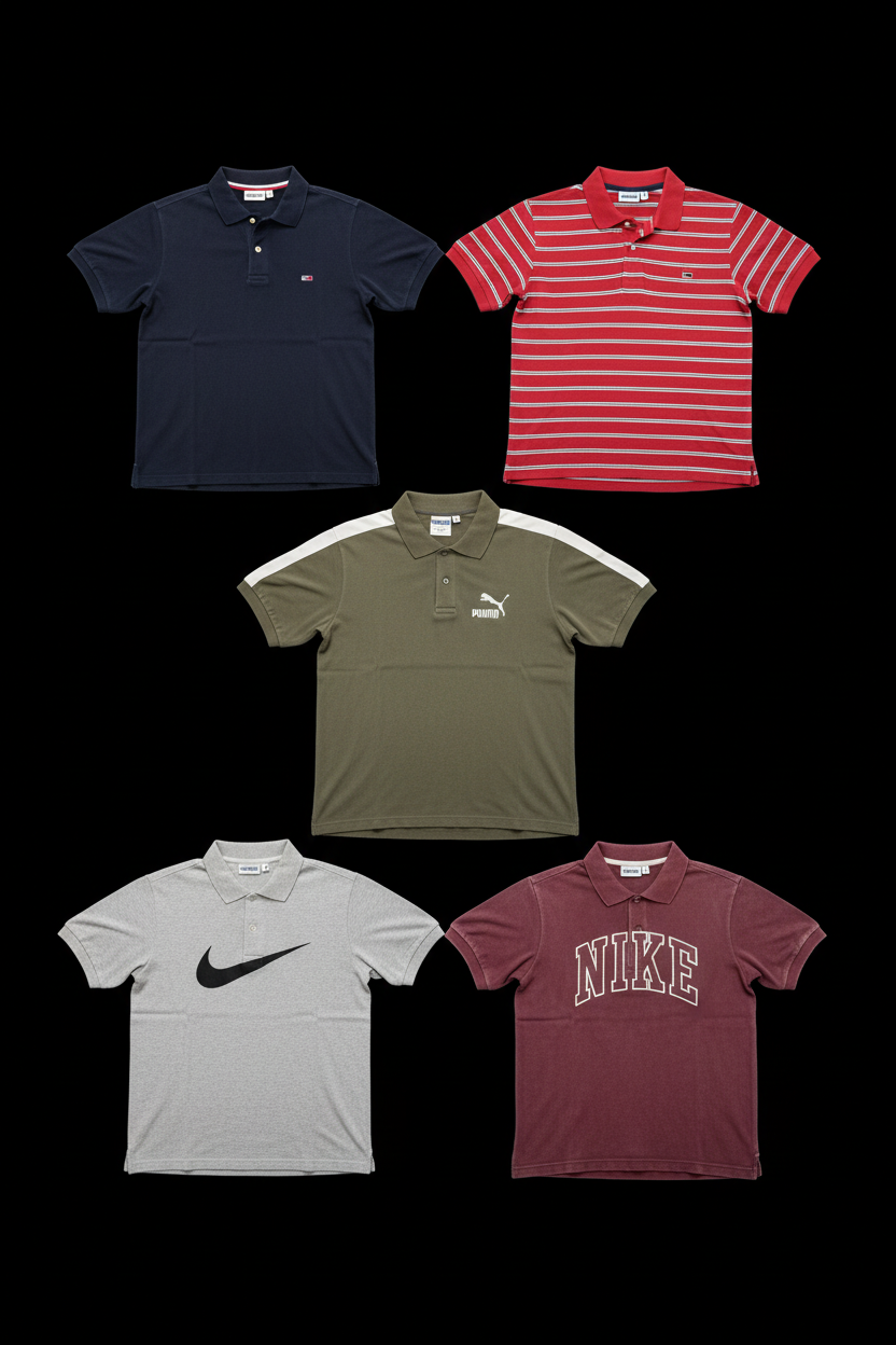 Polos Mix de Marques- Lot de 20, 50 ou 100 pièces | Seconde Main Grade A-3