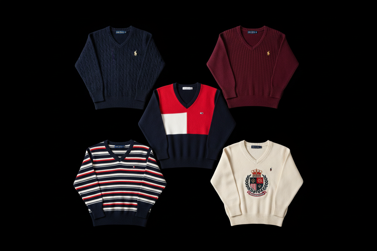Pull Femme Mix Premium - Lot 20, 50, 100 | Lauren Ralph Lauren & Tommy Hilfiger
