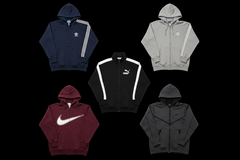 Sweat-shirt Full Zip Mix Sport - Lot 20, 50, 100 pièces | Nike, Adidas, Champion, Zip Hoodies-1