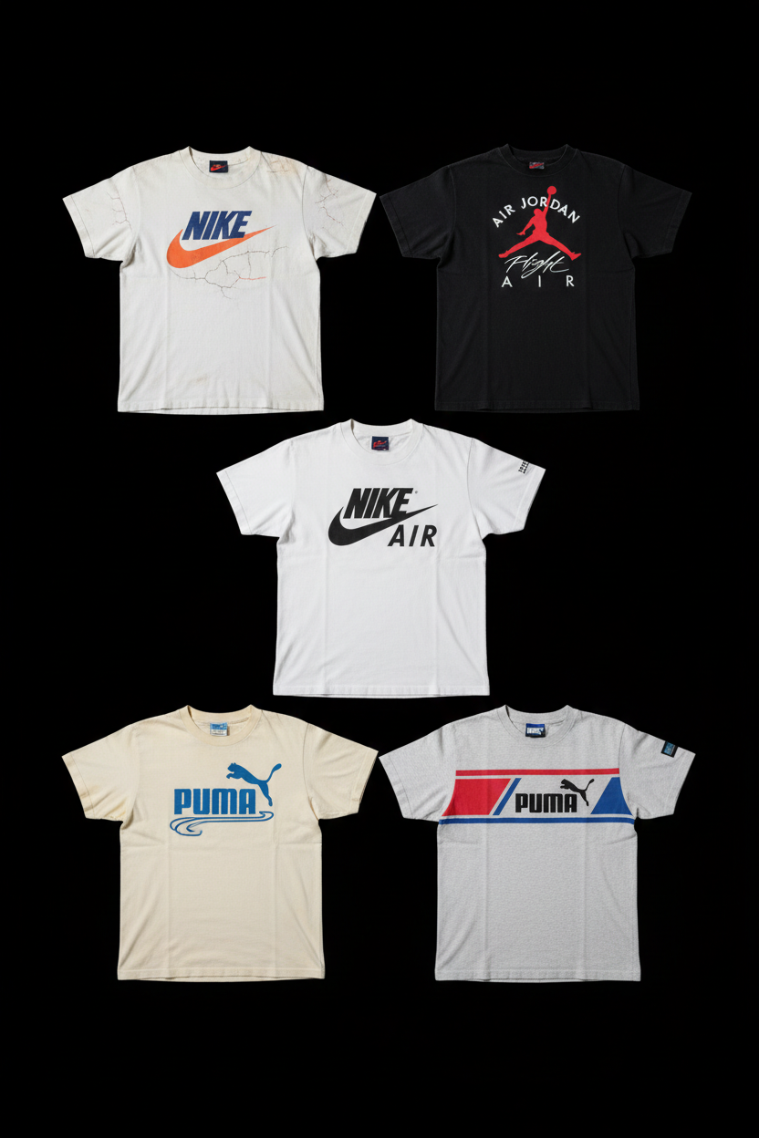 T-shirts Mix Sport Vintage - Lot 20, 50, 100 pièces | Nike, Adidas, Champion, FILA ...-1