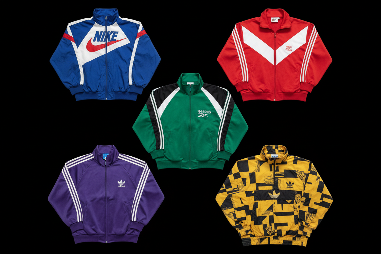 Vestes & Manteaux Mix Sport Vintage - Lot 20, 50, 100 | Nike, Adidas, Reebok, Champion-1