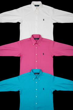 Chemises Ralph Lauren - Lot 20, 50, 100 pièces | Oxford, Popeline, Denim | Grade A-2