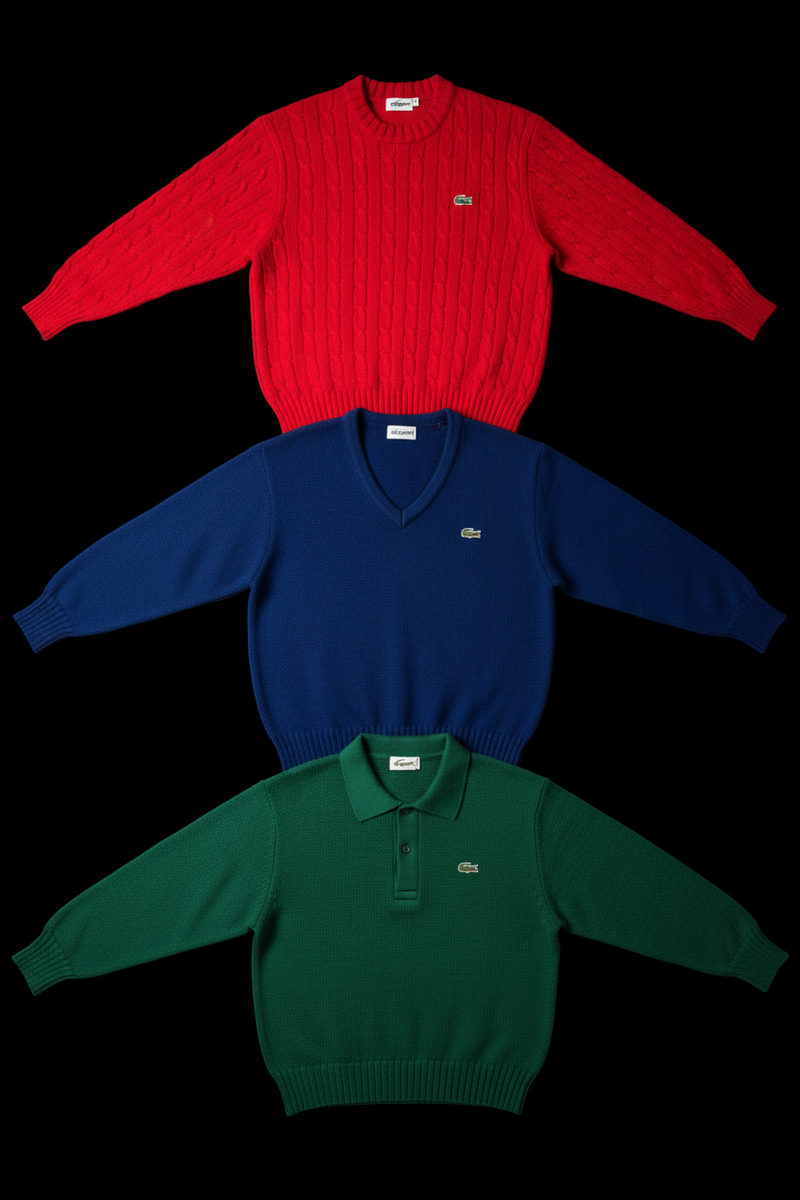 Pull Lacoste Vintage & Moderne - Lot 20, 50, 100 pièces | Grade A-2