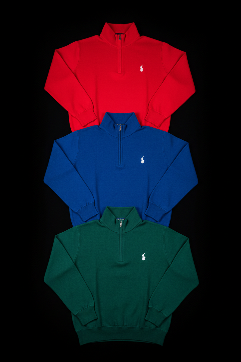 Pull Ralph Lauren Half-Zip & Quarter-Zip - Lot 20, 50, 100 | 100% Authentique Grade A-2