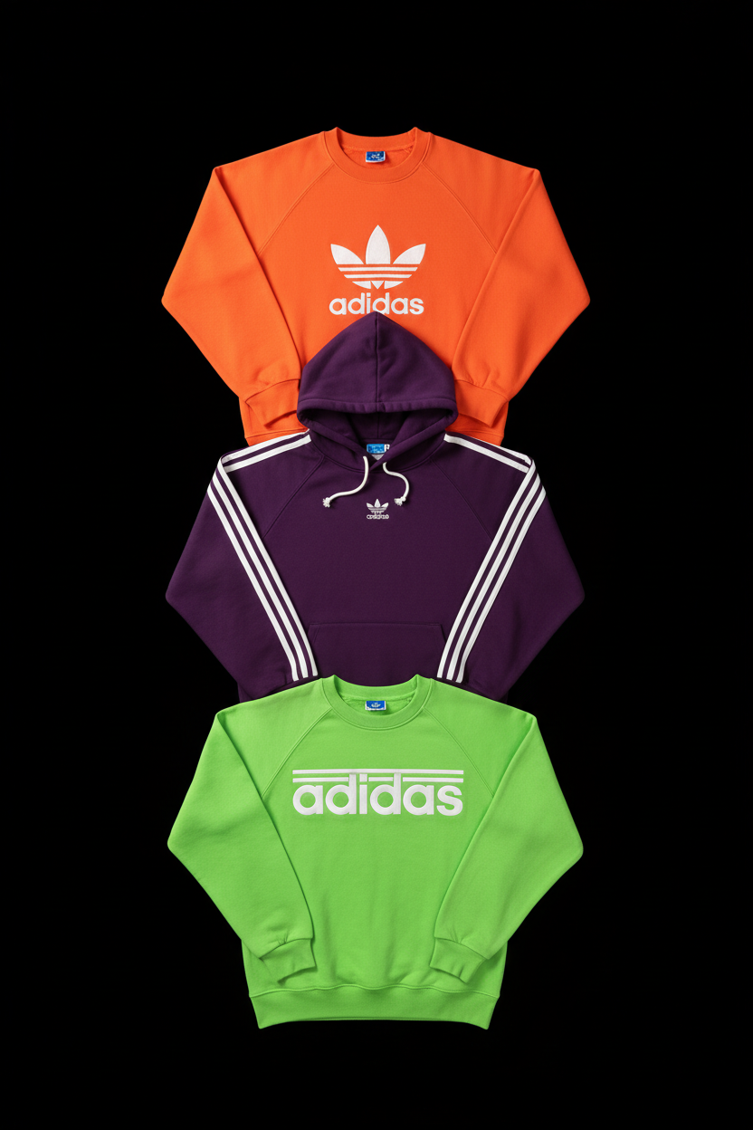 Sweat & Hoodie ADIDAS Vintage - Lot 20, 50, 100 pièces | 100% Nike Grade A