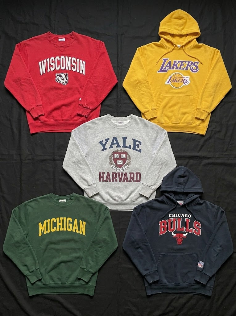 Déstockage - Pulls US Équipes de Sport & Universités - Lot de 20 ou 50 pièces-1